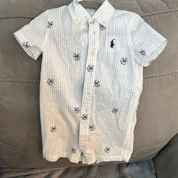 Polo Ralph Lauren Other - Kids Striped White and Blue Shirt